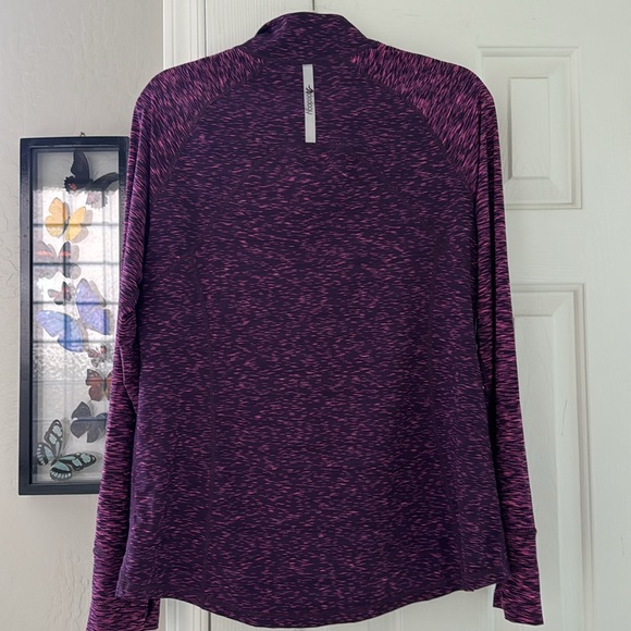 Ideology Athletic Zip Neck Long Sleeve Top - Picture 4 of 5